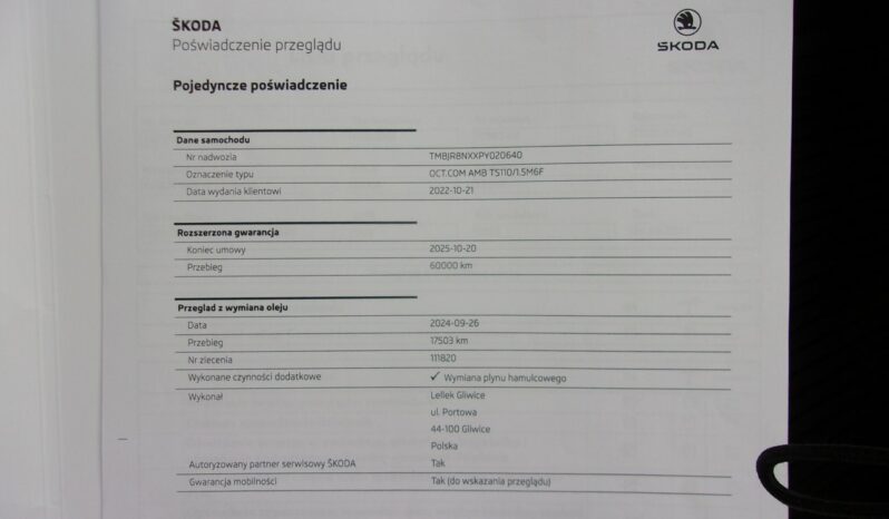 Škoda Octavia 1.5 TSI ACT Style full