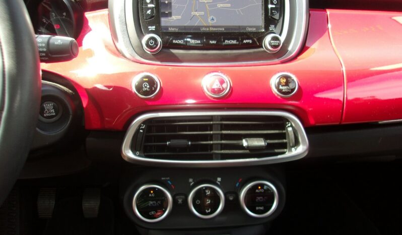 Fiat 500x 1.6 Pop Star, Klimatronic 2-stref, Półskóra, Nawigacja full